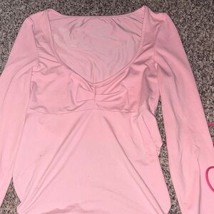 Pink Long Sleeve Top